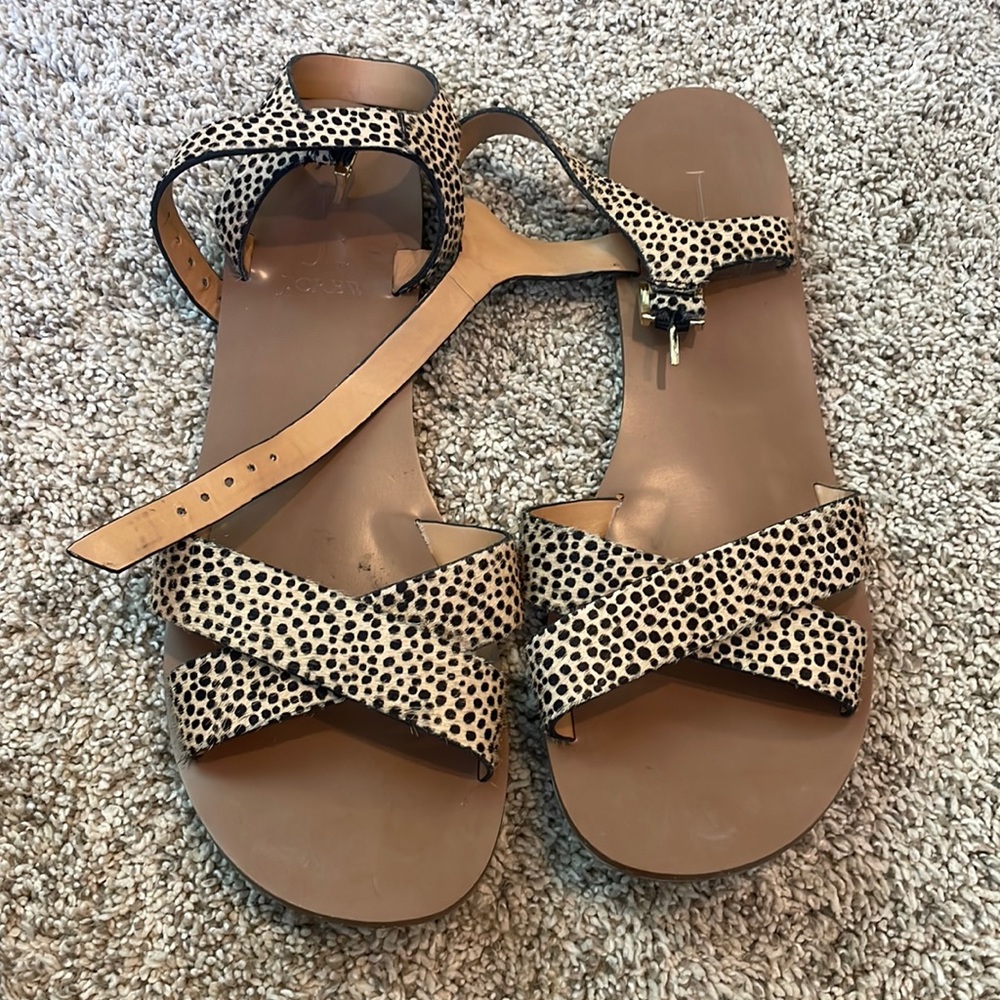 Calf Hair Sandals